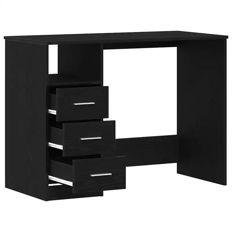vidaXL Bureau Blanc Bois d'ingénierie 102 cm x 50 cm x 76 cm Bureau