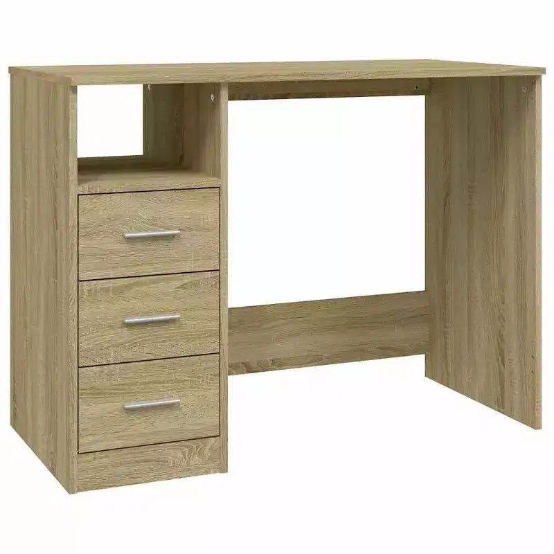 vidaXL Bureau Blanc Bois d'ingénierie 102 cm x 50 cm x 76 cm Bureau