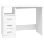 vidaXL Bureau Blanc Bois d'ingénierie 102 cm x 50 cm x 76 cm Bureau