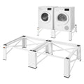 VEVOR Laundry Pedestal, 12 in Height, Washer and Dryer Pedestals with 700 lbs Weight Load Capacity, Non-Slip Feet, 28.3 x 28.3 in, 2 Pack, White