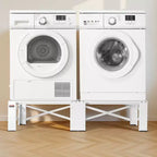 Pieds de machine à laver et sèche-linge VEVOR, hauteur 30,5 cm, capacité de charge 317,5 kg, pieds antidérapants, 71,9 x 71,9 cm, lot de 2, blanc