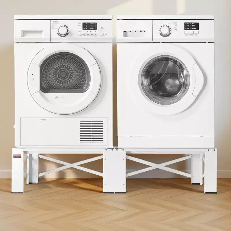 Pieds de machine à laver et sèche-linge VEVOR, hauteur 30,5 cm, capacité de charge 317,5 kg, pieds antidérapants, 71,9 x 71,9 cm, lot de 2, blanc