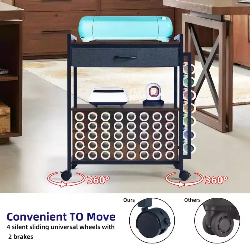 Poste de travail/table à coudre et à travaux manuels de qualité supérieure – Solution de rangement durable et organisée pour vos projets de couture et de travaux manuels, design spacieux pour des espaces de travail créatifs