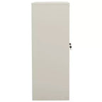 vidaXL Armoire de bureau avec jardinière gris clair 35,4x15,7x50,4 cm acier