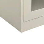 vidaXL Armoire de bureau avec jardinière gris clair 35,4x15,7x50,4 cm acier