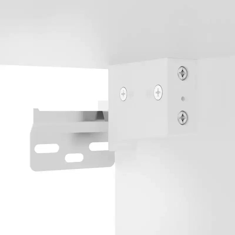 vidaXL Ensemble de 2 tables de chevet murales blanc Bois d'ingénierie