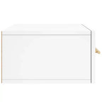 vidaXL Ensemble de 2 tables de chevet murales blanc Bois d'ingénierie