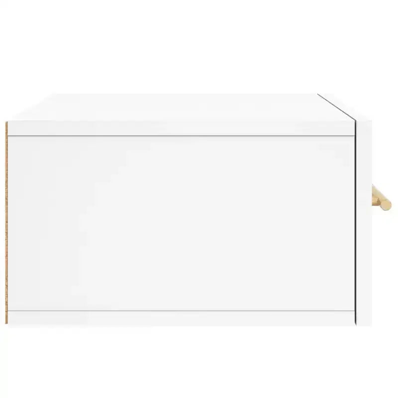 vidaXL Ensemble de 2 tables de chevet murales blanc Bois d'ingénierie