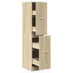 vidaXL Apothecary Cabinet Sonoma oak Engineered wood Tall