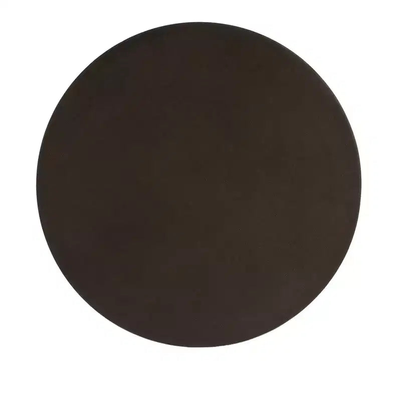 HomeRoots 18 Table d'appoint ronde sur pied en aluminium bronze bruni foncé