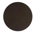 HomeRoots 18 Table d'appoint ronde sur pied en aluminium bronze bruni foncé