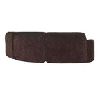 Christopher Knight Home Harmonie 123 Canapé d'angle moderne incurvé 4 places avec 3 coussins