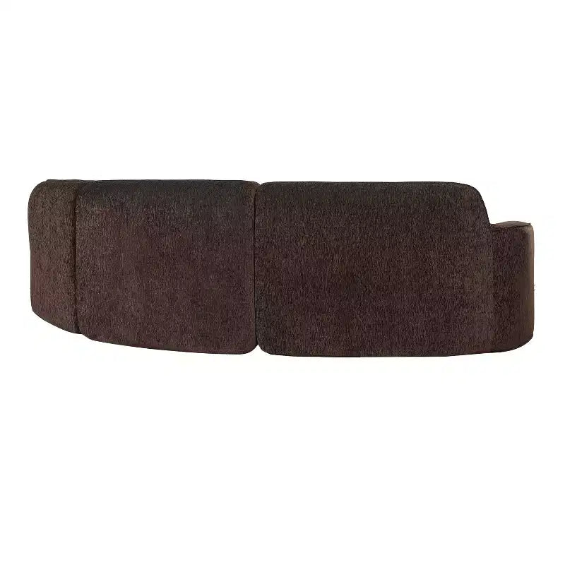 Christopher Knight Home Harmonie 123 Canapé d'angle moderne incurvé 4 places avec 3 coussins