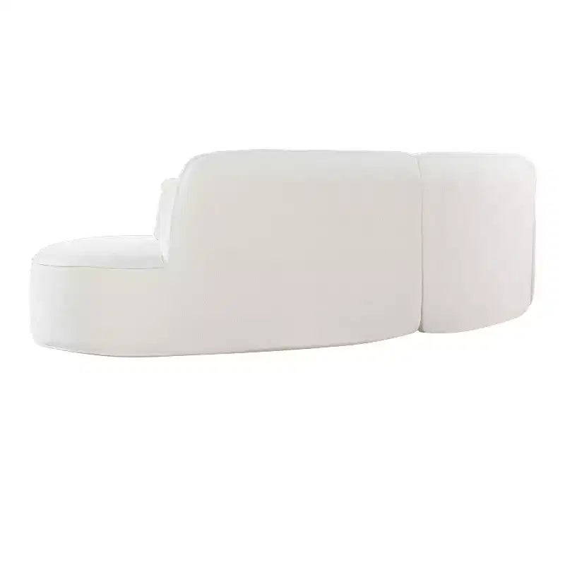 Christopher Knight Home Harmonie 123 Canapé d'angle moderne incurvé 4 places avec 3 coussins