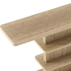 ModernLuxe Table console Table d'entrée Table de bout de canapé Présentoir Table d'appoint avec 2 étagères de rangement ouvertes