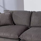 GDFStudio Dulles Moderne 77,95 places canapé causeuse modulaire en bois massif et chenille