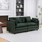 GDFStudio Dulles Moderne 77,95 places canapé causeuse modulaire en bois massif et chenille