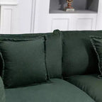 GDFStudio Dulles Moderne 77,95 places canapé causeuse modulaire en bois massif et chenille