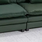 GDFStudio Dulles Moderne 77,95 places canapé causeuse modulaire en bois massif et chenille
