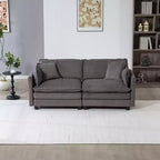 GDFStudio Dulles Moderne 77,95 places canapé causeuse modulaire en bois massif et chenille