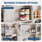 Meuble de rangement haut de cuisine de style campagnard de 72 po avec 2 portes de grange et 3 tiroirs