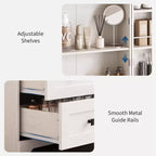 Meuble de rangement haut de cuisine de style campagnard de 72 po avec 2 portes de grange et 3 tiroirs