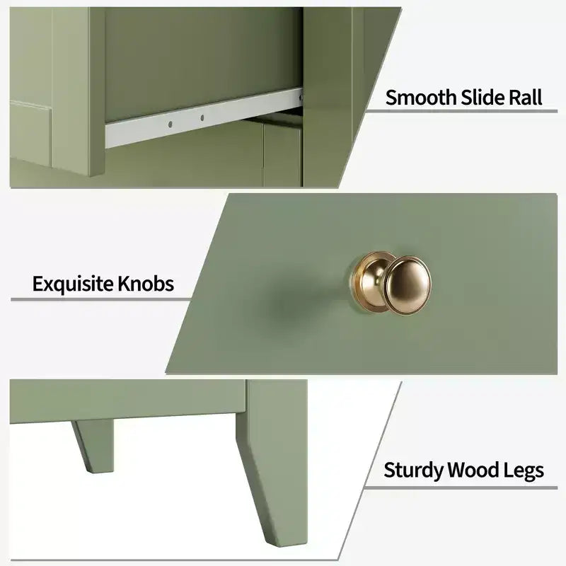 Commode à 5 tiroirs pour chambre à coucher, commode haute moderne avec tiroirs profonds et poignées en métal, commode en bois pour entrée, chambre à coucher