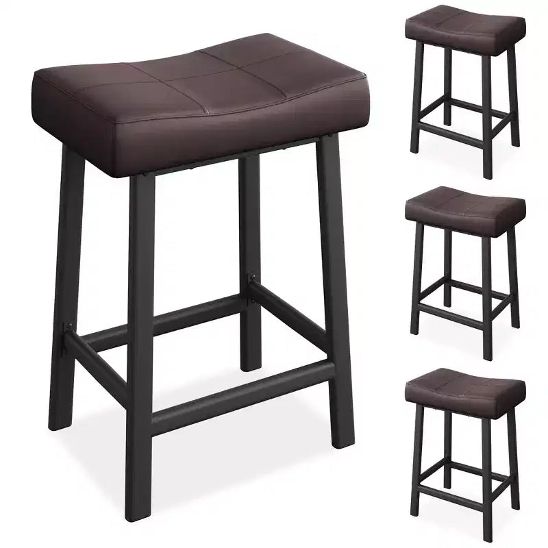 Tabourets de bar hauteur comptoir avec surface rembourrée pour salle à manger, bar à domicile