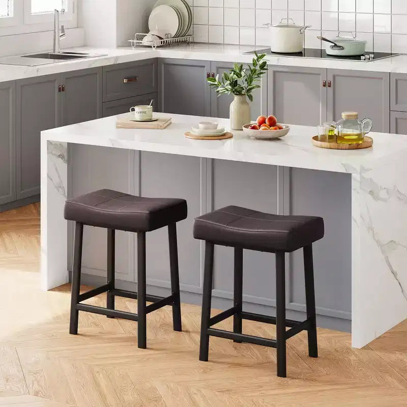 Tabourets de bar hauteur comptoir avec surface rembourrée pour salle à manger, bar à domicile