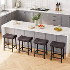 Tabourets de bar hauteur comptoir avec surface rembourrée pour salle à manger, bar à domicile