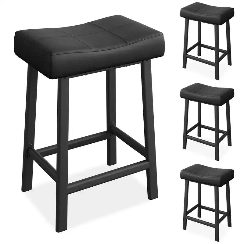 Tabourets de bar hauteur comptoir avec surface rembourrée pour salle à manger, bar à domicile