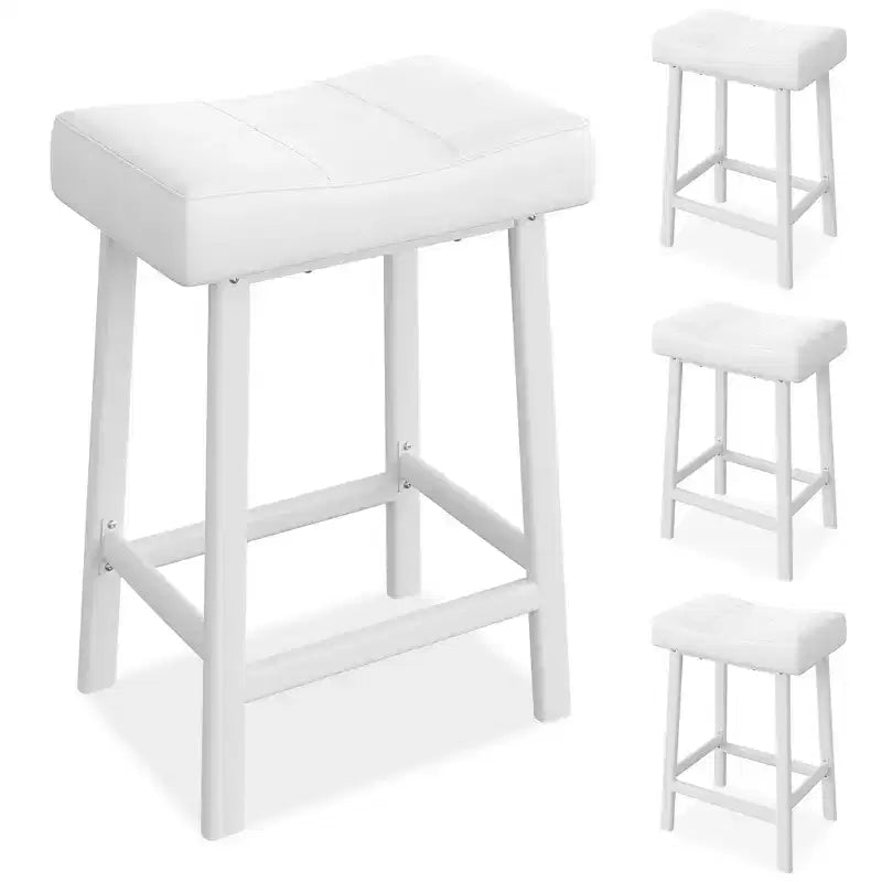 Tabourets de bar hauteur comptoir avec surface rembourrée pour salle à manger, bar à domicile