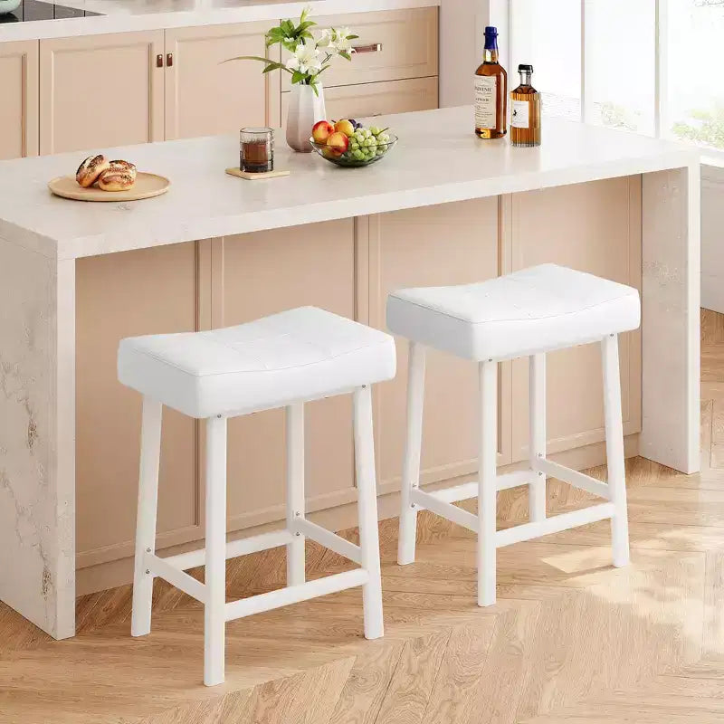 Tabourets de bar hauteur comptoir avec surface rembourrée pour salle à manger, bar à domicile