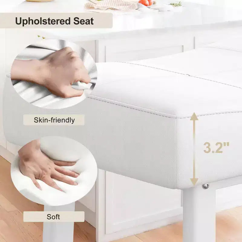 Tabourets de bar hauteur comptoir avec surface rembourrée pour salle à manger, bar à domicile