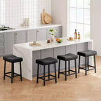 Tabourets de bar hauteur comptoir avec surface rembourrée pour salle à manger, bar à domicile