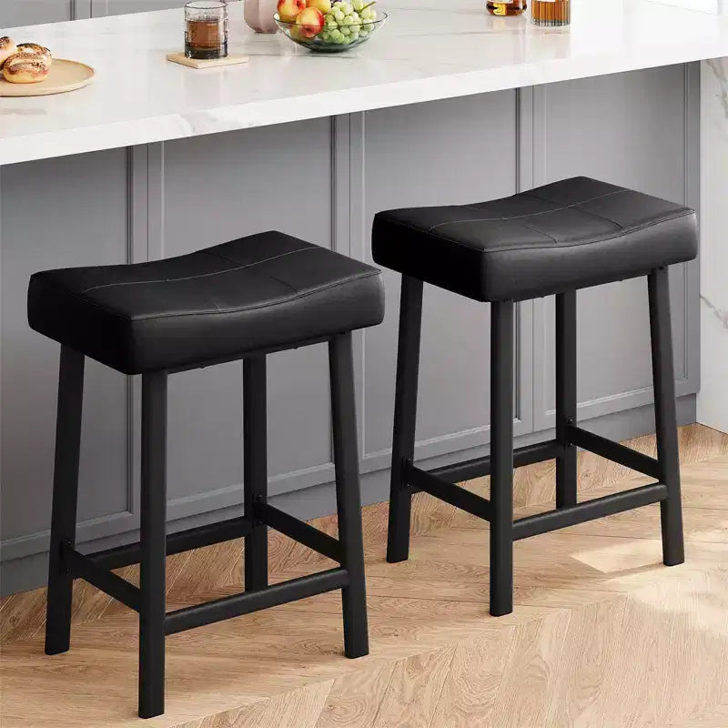 Tabourets de bar hauteur comptoir avec surface rembourrée pour salle à manger, bar à domicile