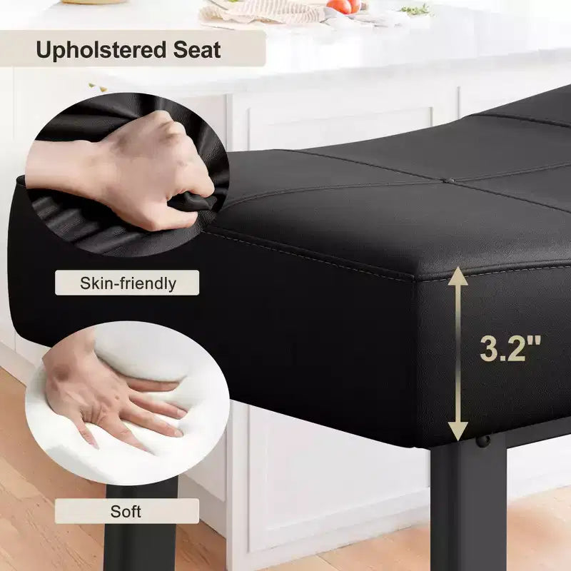 Tabourets de bar hauteur comptoir avec surface rembourrée pour salle à manger, bar à domicile