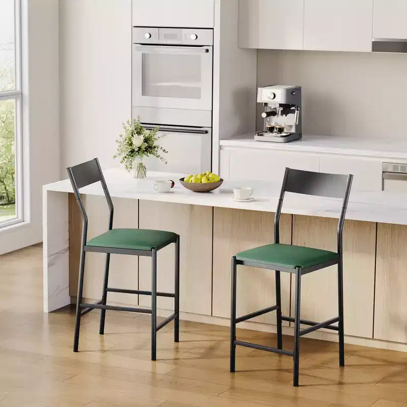 Tabourets de bar hauteur comptoir avec surface rembourrée pour salle à manger, bar à domicile