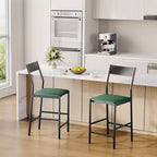 Tabourets de bar hauteur comptoir avec surface rembourrée pour salle à manger, bar à domicile