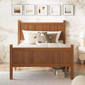FAMYYT Twin Size Flat Panel Bed With Headboard & Footboard, Easy Assembly