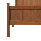 Lit plateforme double FAMYYT avec tête et pied de lit, assemblage facile