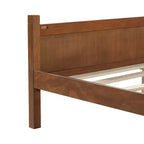 Lit plateforme double FAMYYT avec tête et pied de lit, assemblage facile