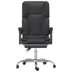 vidaXL Chaise de bureau de massage Noir Similicuir, Métal, Contreplaqué Grande