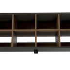 Range-chaussures, Huit paires de chaussures, Fini espresso carbone/acajou