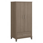 Meuble de rangement haut d'entrée de 32" l x 65" H avec portes, tiroir et étagères réglables, 4 finitions