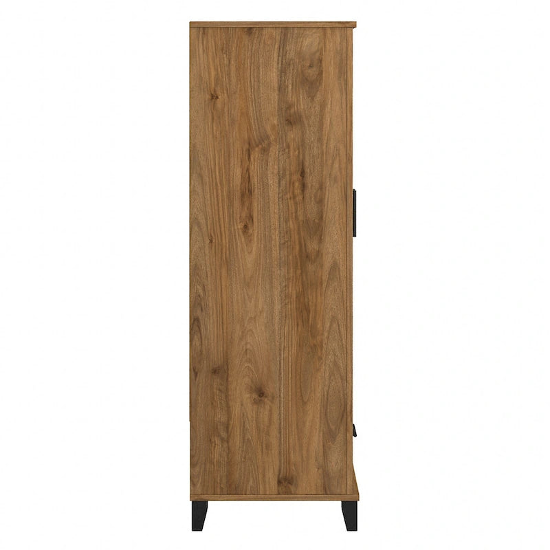 Meuble de rangement haut d'entrée de 32" l x 65" H avec portes, tiroir et étagères réglables, 4 finitions