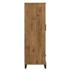 Meuble de rangement haut d'entrée de 32" l x 65" H avec portes, tiroir et étagères réglables, 4 finitions