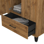 Meuble de rangement haut d'entrée de 32" l x 65" H avec portes, tiroir et étagères réglables, 4 finitions