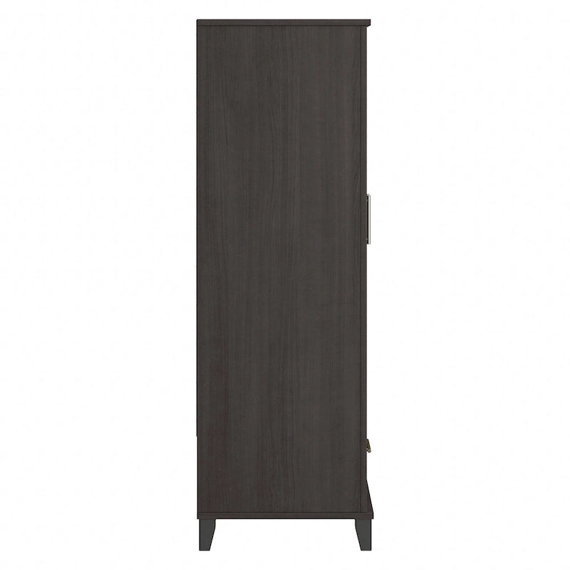 Meuble de rangement haut d'entrée de 32" l x 65" H avec portes, tiroir et étagères réglables, 4 finitions
