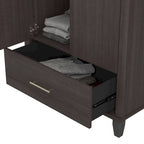 Meuble de rangement haut d'entrée de 32" l x 65" H avec portes, tiroir et étagères réglables, 4 finitions